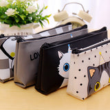 Cute Cartoon Cat Pencil Bag Waterproof Makeup Pouch Case Kids School Supplies