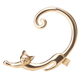 1Pc Fashion Women Cartoon Cat Earrings Piercing Ear Cuff Wraps Party Jewelry