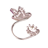 Elegant Women Little Bird Rhinestone Ear Clip No Piercing Earrings Party Jewelry