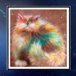 Cute Cat Kitten 5D DIY Embroidery Diamond Painting Home Wall Decor Hand Craft