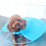 Dog Funny Round rain coat Pet raincoat hooded waterproof round dish Costumes for small dog , FZC002