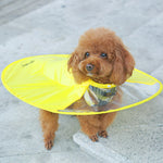 Dog Funny Round rain coat Pet raincoat hooded waterproof round dish Costumes for small dog , FZC002