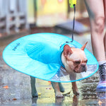 Dog Funny Round rain coat Pet raincoat hooded waterproof round dish Costumes for small dog , FZC002