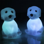 Lovely Dog Colorful Night Light Kids Bedside Lamp Home Bedroom Desktop Decor