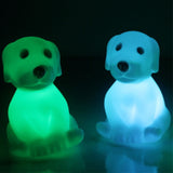 Lovely Dog Colorful Night Light Kids Bedside Lamp Home Bedroom Desktop Decor