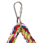 Triangle Cotton Rope Swing Pet Birds Parrot Biting Grinding Climbing Cage Toy
