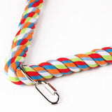 Triangle Cotton Rope Swing Pet Birds Parrot Biting Grinding Climbing Cage Toy