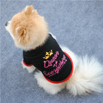 Fashion Letters Pattern Soft Breathable Pet Dog Puppy Cat Outfit T-shirt Costume