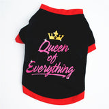 Fashion Letters Pattern Soft Breathable Pet Dog Puppy Cat Outfit T-shirt Costume