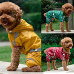 Puppy Pet Dog Raincoat Bar Hoody Waterproof Rain Jacket Coat Apparel Costume