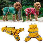 Puppy Pet Dog Raincoat Bar Hoody Waterproof Rain Jacket Coat Apparel Costume