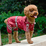 Puppy Pet Dog Raincoat Bar Hoody Waterproof Rain Jacket Coat Apparel Costume