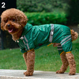 Puppy Pet Dog Raincoat Bar Hoody Waterproof Rain Jacket Coat Apparel Costume