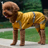 Puppy Pet Dog Raincoat Bar Hoody Waterproof Rain Jacket Coat Apparel Costume