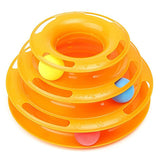 Pet Toy Games Funny Interactive Trilaminar Disk Plate Ball Cat Kitten Play Teaser