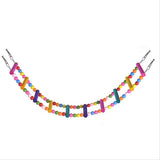 Multicolor Ladder Bridge Budgie Parrot Climbing Bite Toy Parakeet Swing Bird Toy