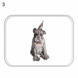 Home Decor Dog Print Bathroom Kitchen Anti-Slip Floor Mat Soft Square Carpet Rug