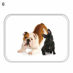 Home Decor Dog Print Bathroom Kitchen Anti-Slip Floor Mat Soft Square Carpet Rug
