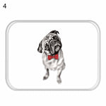Home Decor Dog Print Bathroom Kitchen Anti-Slip Floor Mat Soft Square Carpet Rug