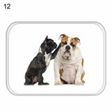 Home Decor Dog Print Bathroom Kitchen Anti-Slip Floor Mat Soft Square Carpet Rug