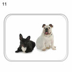 Home Decor Dog Print Bathroom Kitchen Anti-Slip Floor Mat Soft Square Carpet Rug