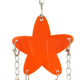 Bird Pet Stand Swing Chewing Beads Stars Flowers Shape Parrot Hanging Play Toy