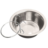 150ml Stainless Steel Hanging Dog Feeding Bowl Water Dish Feeder Pet Supplies