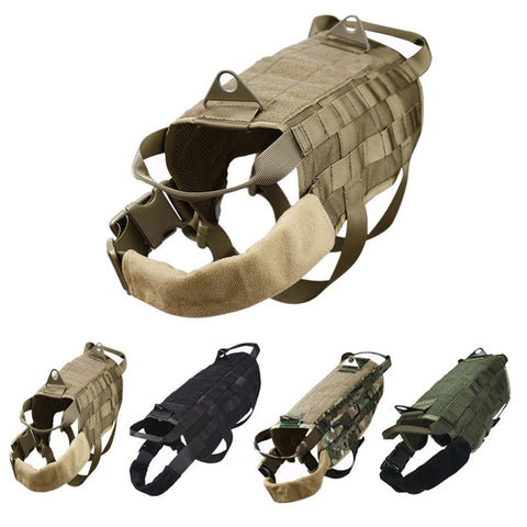 Outdoor Hunting Tactical Military Training Dog Harness Clothes Nylon Pet Vests