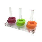 Colorful Ring Circle Birds Pet Parrots Playing Separating Game Chewing Fun Toy