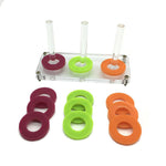 Colorful Ring Circle Birds Pet Parrots Playing Separating Game Chewing Fun Toy