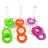 Colorful Ring Circle Birds Pet Parrots Playing Separating Game Chewing Fun Toy
