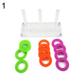 Colorful Ring Circle Birds Pet Parrots Playing Separating Game Chewing Fun Toy