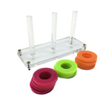 Colorful Ring Circle Birds Pet Parrots Playing Separating Game Chewing Fun Toy