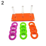 Colorful Ring Circle Birds Pet Parrots Playing Separating Game Chewing Fun Toy