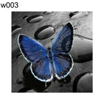 Colorful DIY Resin Diamond Painting Butterfly Wolf Dog Partial Drill Home Decor