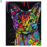 Colorful Animals Cat Swan Butterfly DIY Oil Painting By Numbers Wall Art Decor