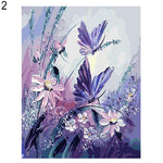 Colorful Animals Cat Swan Butterfly DIY Oil Painting By Numbers Wall Art Decor