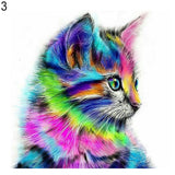 Colorful Animals Cat Swan Butterfly DIY Oil Painting By Numbers Wall Art Decor