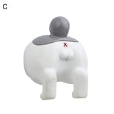 Cartoon 3D Cat Butt Tail Shape Magnetic Refrigerator Stickers Home Decoration