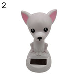 Solar Power Dancing Dog Shape Car Dashboard Interior Ornament Home Decoration