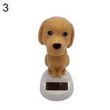 Solar Power Dancing Dog Shape Car Dashboard Interior Ornament Home Decoration