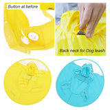 Dog Funny Round rain coat Pet raincoat hooded waterproof round dish Costumes for small dog , FZC002