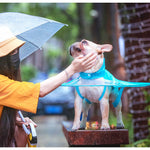Dog Funny Round rain coat Pet raincoat hooded waterproof round dish Costumes for small dog , FZC002