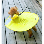 Dog Funny Round rain coat Pet raincoat hooded waterproof round dish Costumes for small dog , FZC002