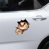 Funny 3D Peeking Cat Car-Styling Vehicle Body Scratch Decals Sticker Decoration