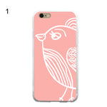 Concise Bird Streak Phone Case Cover for iPhone 5 6 6S 7 Plus Samsung Galaxy S5