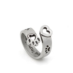 Hollow Out Dog Love Ring Vintage Rings For Men Adjustable Punk Ring