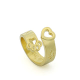 Hollow Out Dog Love Ring Vintage Rings For Men Adjustable Punk Ring