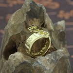 Hollow Out Dog Love Ring Vintage Rings For Men Adjustable Punk Ring