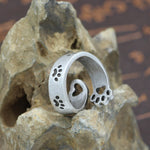 Hollow Out Dog Love Ring Vintage Rings For Men Adjustable Punk Ring